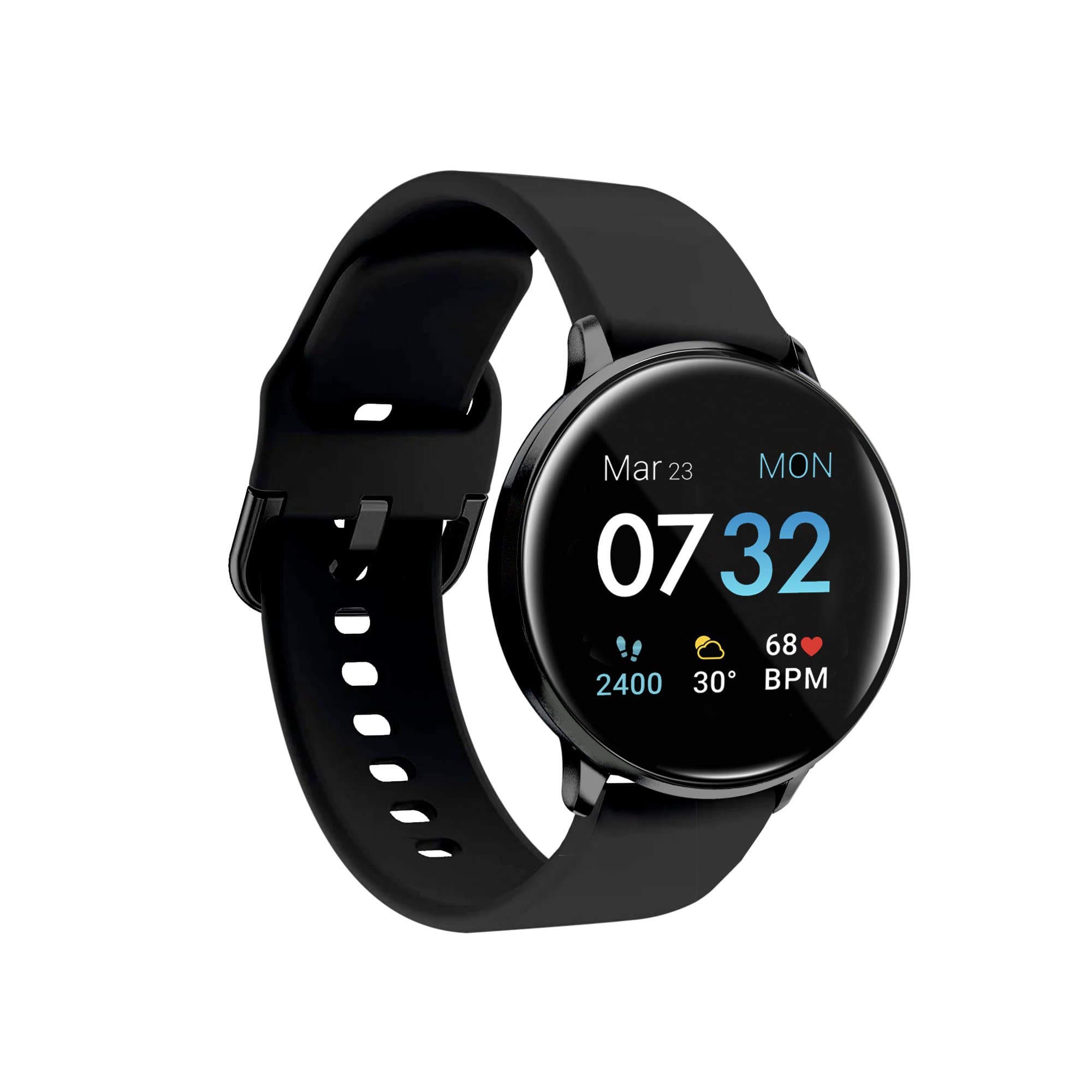 FitTouch Sport Smartwatch: Black Case with Black Strap V.2020 – FP