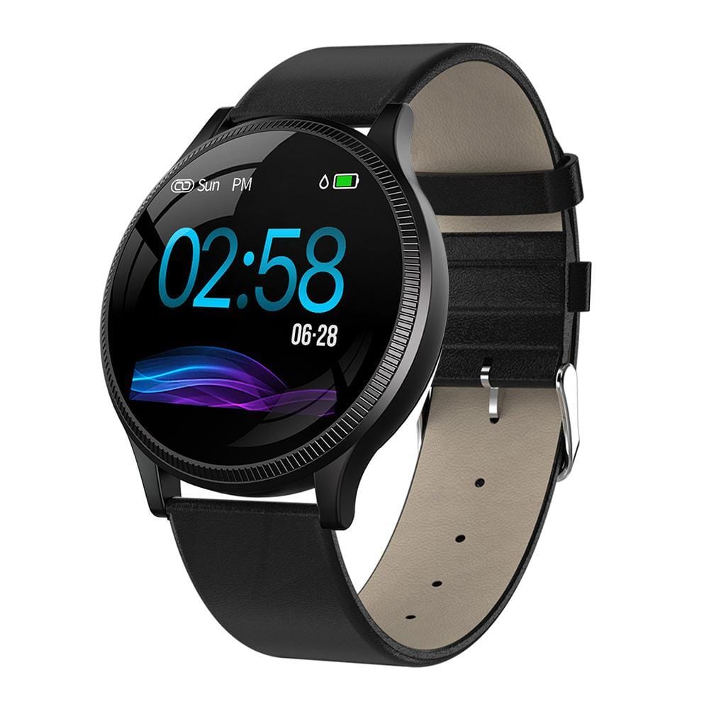 FITPRO Black Leather FitPro™ Luxe Smartwatch