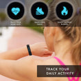 Load image into Gallery viewer, FITPRO Wearables Fitness Tracker FitTouch Slim Fitness Tracker: Black/Navy Interchangeable Straps
