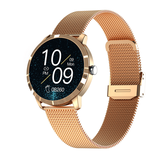 FITPRO Rose Gold Steel FitTouch™ Smartwatch Plus