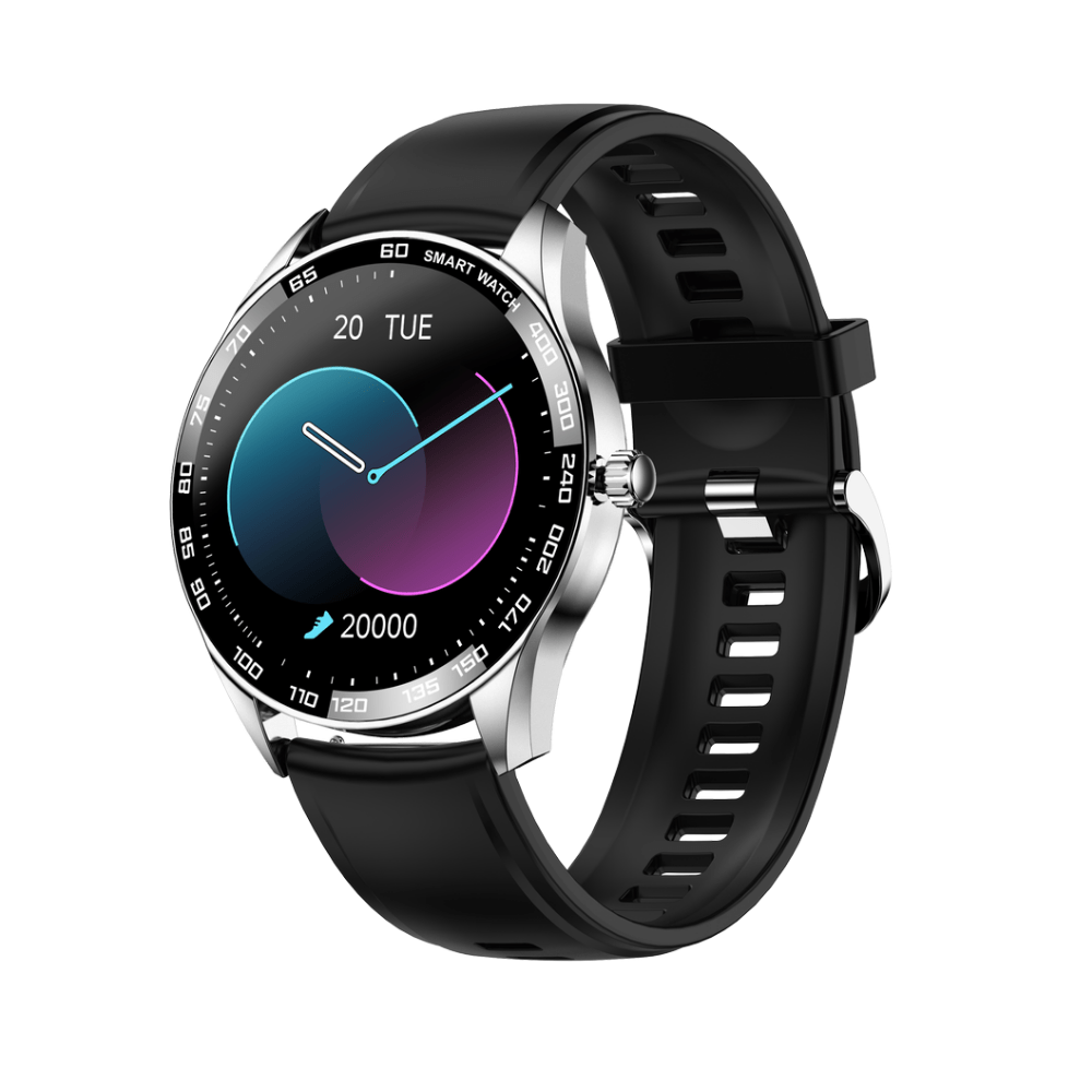 FITPRO Black/Silver Silicone FitPro™ Smartwatch S5